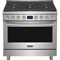 Frigidaire 36" 4.4 Cu. Ft. 6-Burner Freestanding Gas Range (PCFG3670AF) - Smudge-Proof Stainless Steel