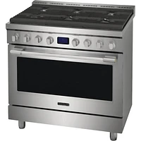 Frigidaire 36" 4.4 Cu. Ft. 6-Burner Freestanding Gas Range (PCFG3670AF) - Smudge-Proof Stainless Steel