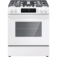 Cuisinière au gaz autonome à 5 brûleurs 5,1 pi³ 30 po de Frigidaire (FCFG3062AW) - Blanc