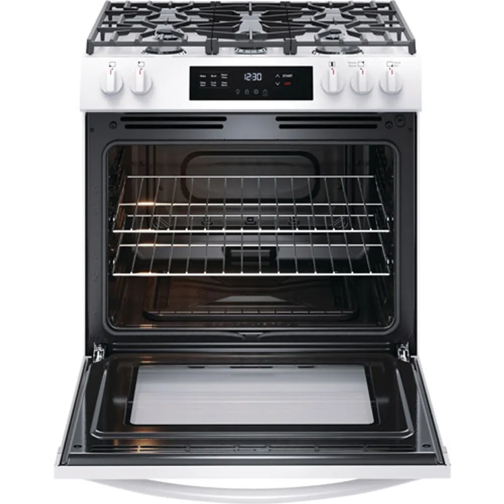 Frigidaire 30" 5.1 Cu. Ft. 5-Burner Freestanding Gas Range (FCFG3062AW) - White