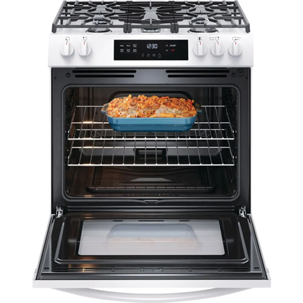 Frigidaire 30" 5.1 Cu. Ft. 5-Burner Freestanding Gas Range (FCFG3062AW) - White