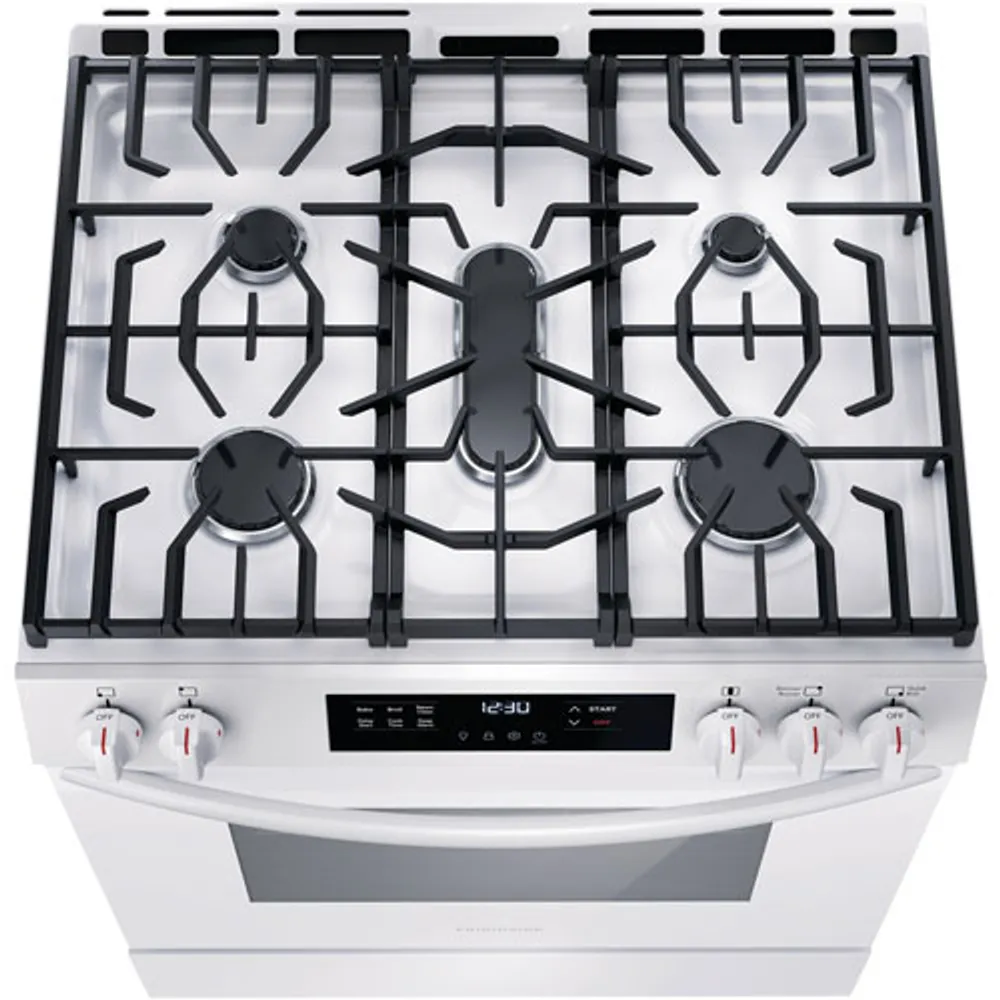 Frigidaire 30" 5.1 Cu. Ft. 5-Burner Freestanding Gas Range (FCFG3062AW) - White