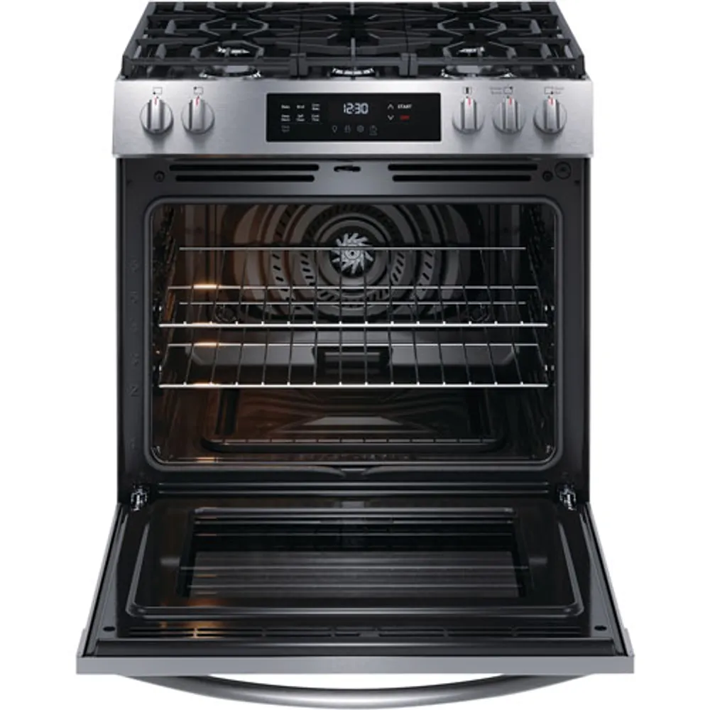 Frigidaire 30" 5.1 Cu. Ft. 5-Burner Freestanding Gas Range (FCFG3083AS) - Stainless Steel