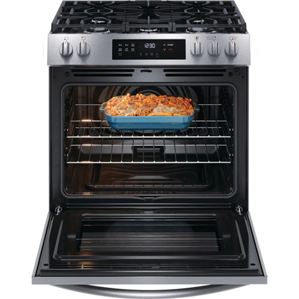 Frigidaire 30" 5.1 Cu. Ft. 5-Burner Freestanding Gas Range (FCFG3083AS) - Stainless Steel