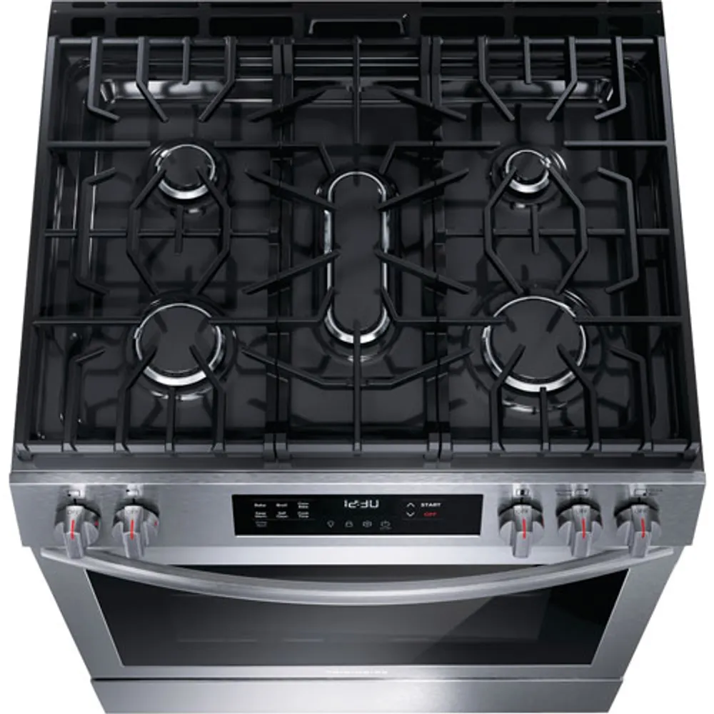 Frigidaire 30" 5.1 Cu. Ft. 5-Burner Freestanding Gas Range (FCFG3083AS) - Stainless Steel