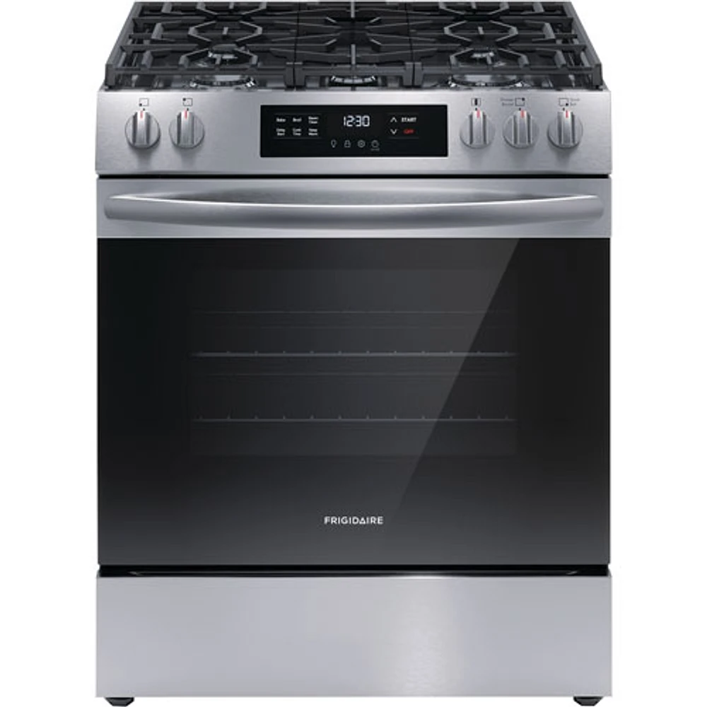 Frigidaire 30" 5.1 Cu. Ft. 5-Burner Freestanding Gas Range (FCFG3062AS) - Stainless Steel