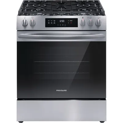 Frigidaire 30" 5.1 Cu. Ft. 5-Burner Freestanding Gas Range (FCFG3062AS) - Stainless Steel