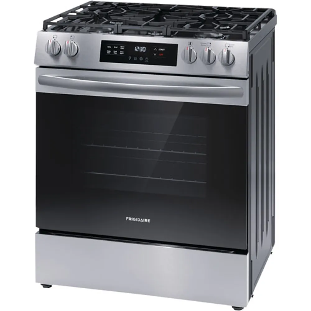 Frigidaire 30" 5.1 Cu. Ft. 5-Burner Freestanding Gas Range (FCFG3062AS) - Stainless Steel