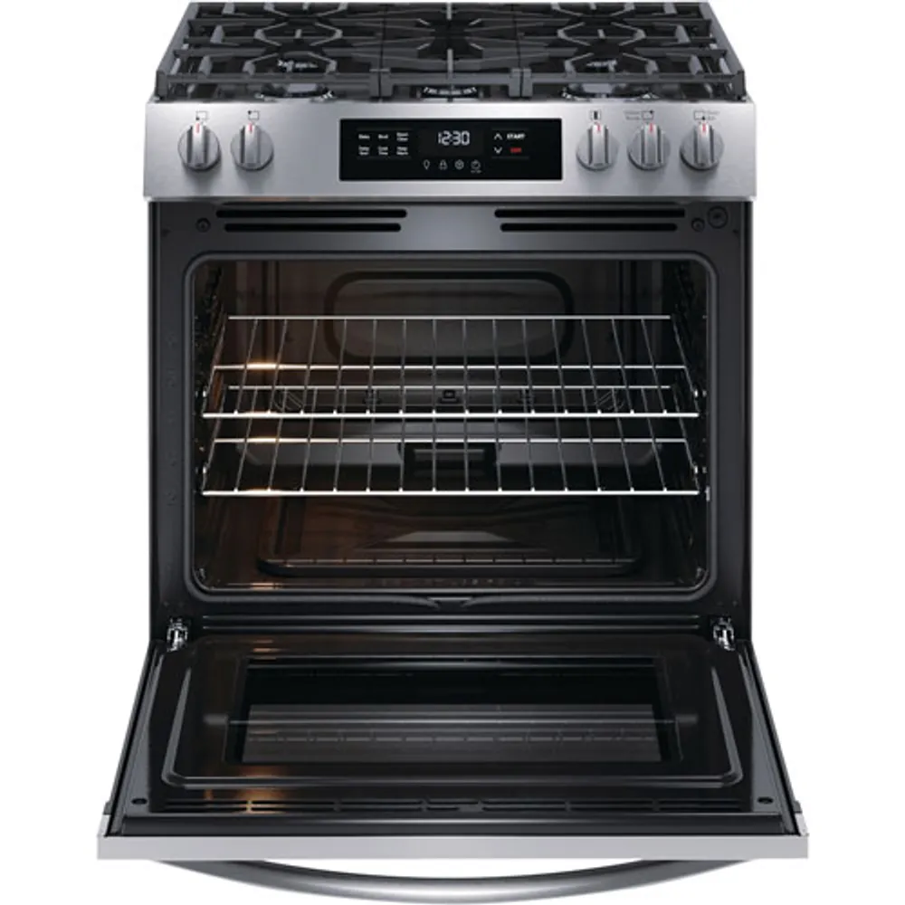 Frigidaire 30" 5.1 Cu. Ft. 5-Burner Freestanding Gas Range (FCFG3062AS) - Stainless Steel