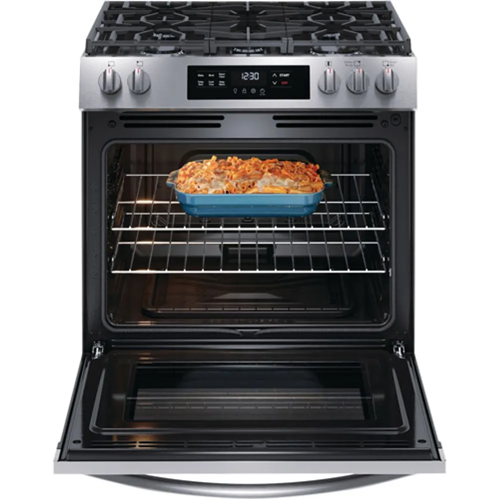 Frigidaire 30" 5.1 Cu. Ft. 5-Burner Freestanding Gas Range (FCFG3062AS) - Stainless Steel