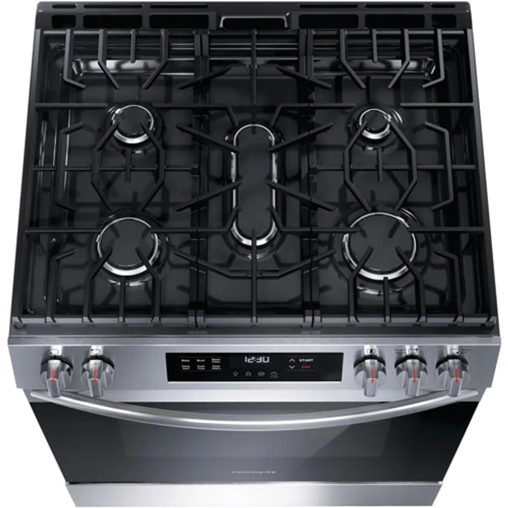 Frigidaire 30" 5.1 Cu. Ft. 5-Burner Freestanding Gas Range (FCFG3062AS) - Stainless Steel