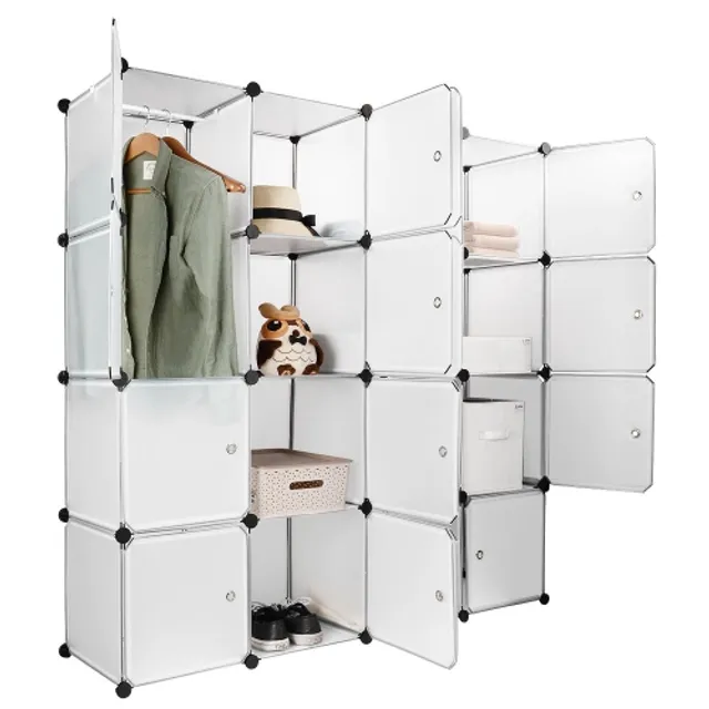 KSP Closet Cube Plastic Wardrobe (White)