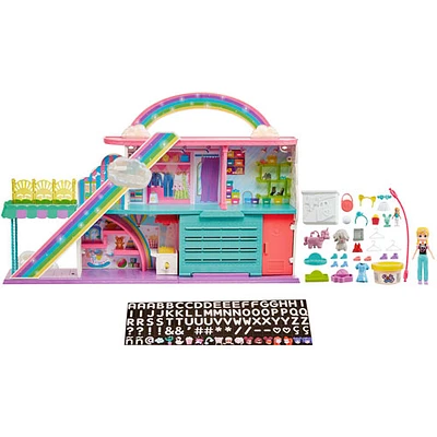 Mattel Polly Pocket Sweet Adventures Rainbow Mall Playset