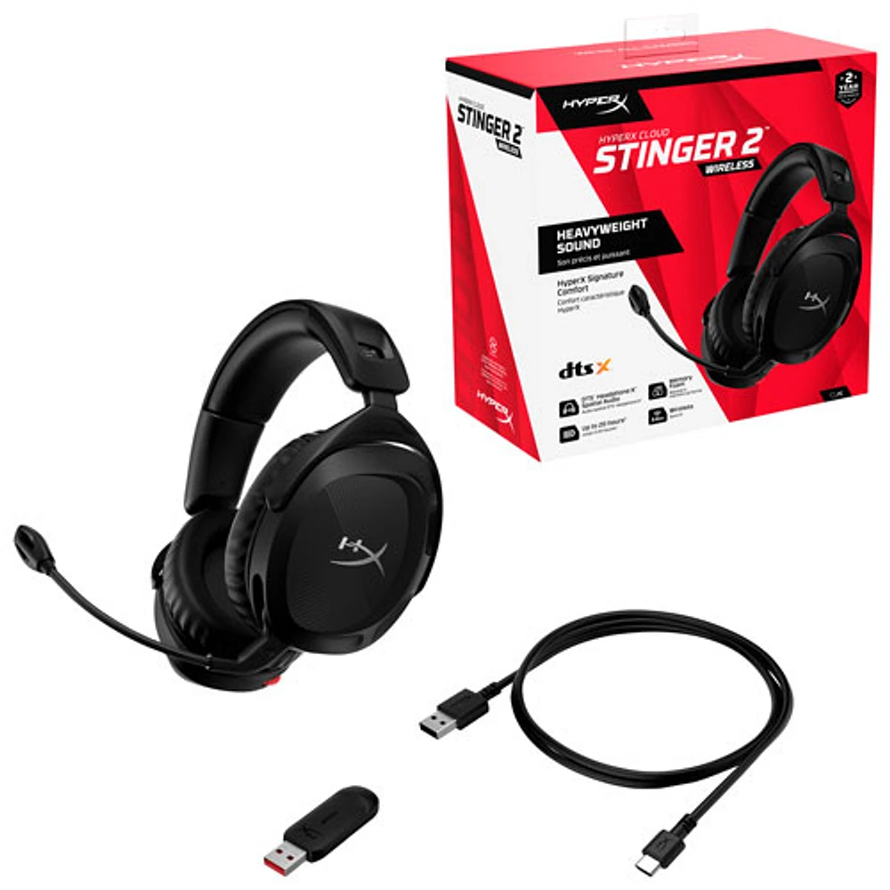 HyperX Cloud Stinger 2 Wireless Gaming Headset - Black