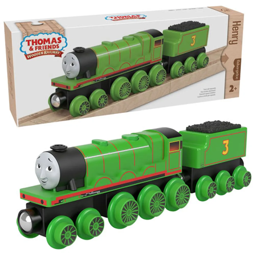 Mattel Thomas & Friends Push-Along Toy Train - Henry Engine & Car