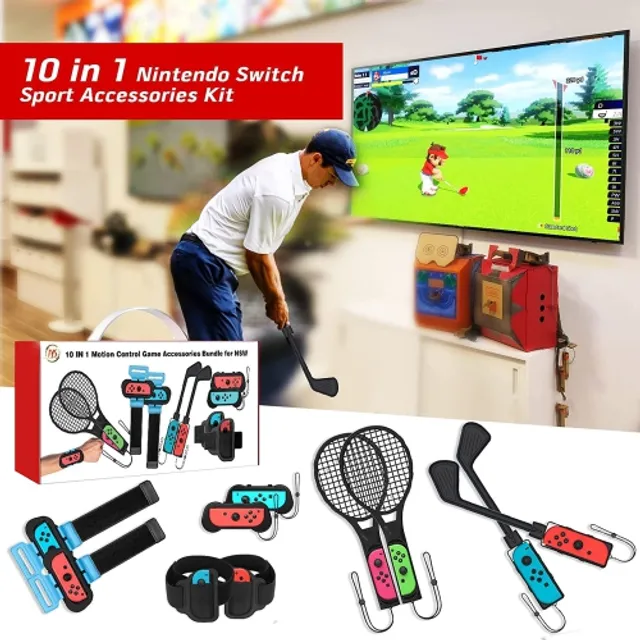 Switch sports accessoires bundle switch sport game joy con 10 en 1