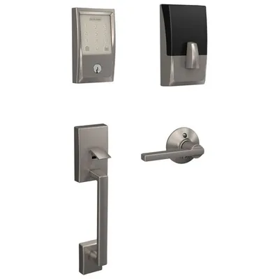 Schlage Encode Wifi Smart Lock Deadbolt & Door Handleset - Satin Nickel - Only at Best Buy