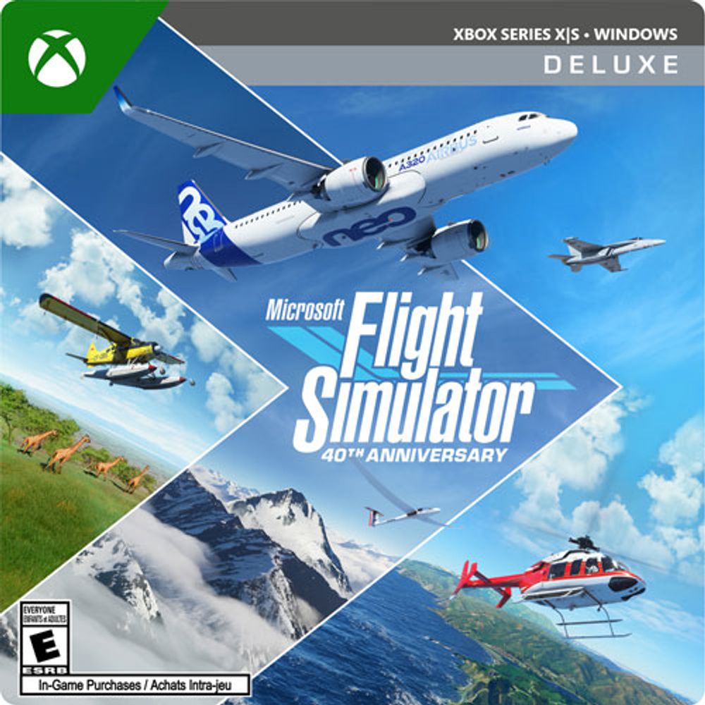 Microsoft Flight Simulator 40th Anniversary Deluxe Edition (Xbox Series X|S) - Digital Download