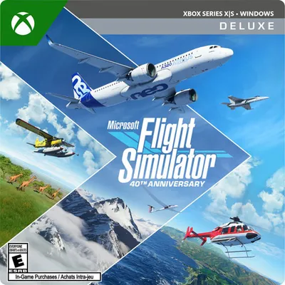 Microsoft Flight Simulator 40th Anniversary Deluxe Edition (Xbox Series X|S) - Téléchargement