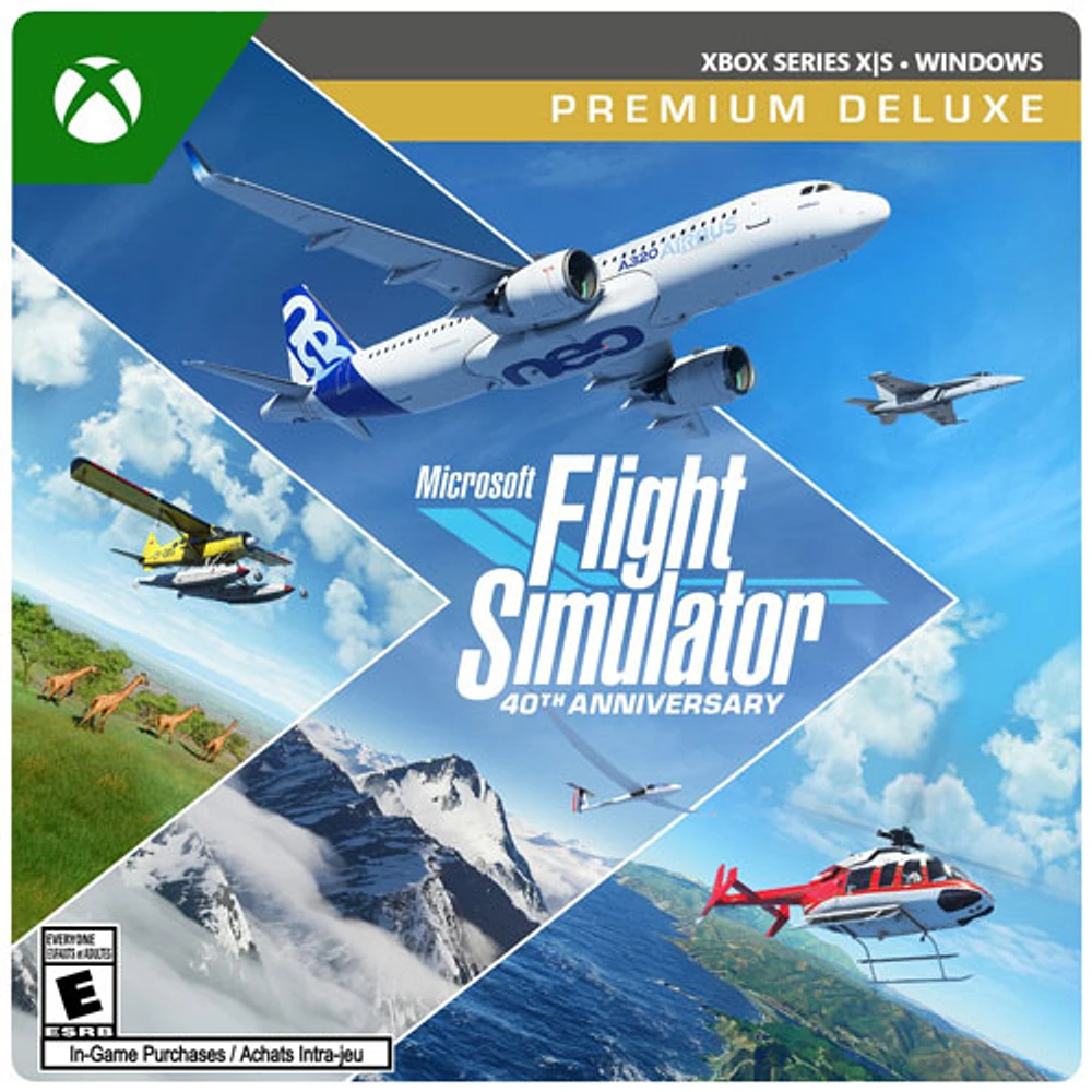 Microsoft Flight Simulator 40th Anniversary Premium Deluxe Edition (Xbox Series X|S) - Téléchargement numérique