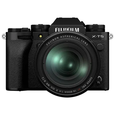 Fujifilm X-T5 Mirrorless Camera with XF 16-80 mm f/4 R OIS WR Lens Kit