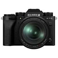 Appareil photo sans miroir X-T5 de Fujifilm à objectif XF 16-80 mm f/4 R OIS WR