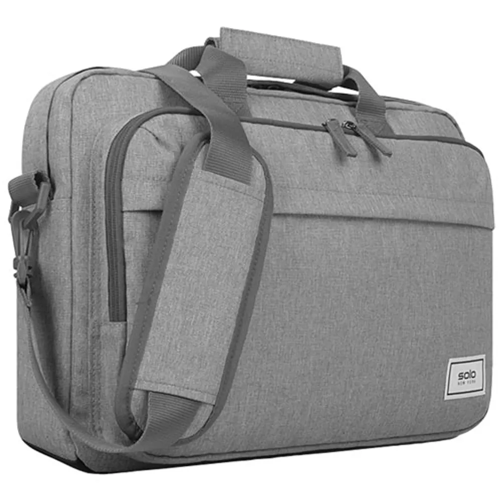 Solo Re:New Recycled 15.6" Laptop Briefcase - Grey