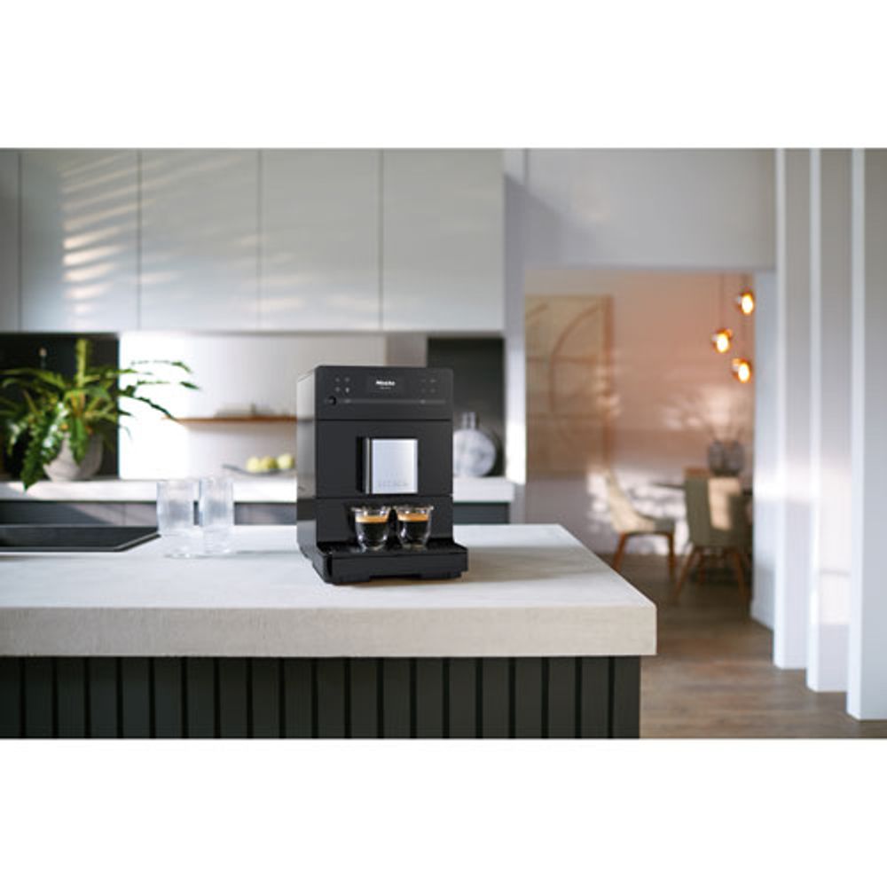 Miele CM 5310 Silence Countertop Coffee and Espresso Machine - Obsidian Black