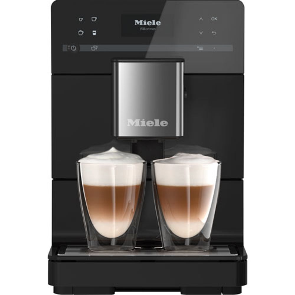 Miele CM 5310 Silence Countertop Coffee and Espresso Machine - Obsidian Black