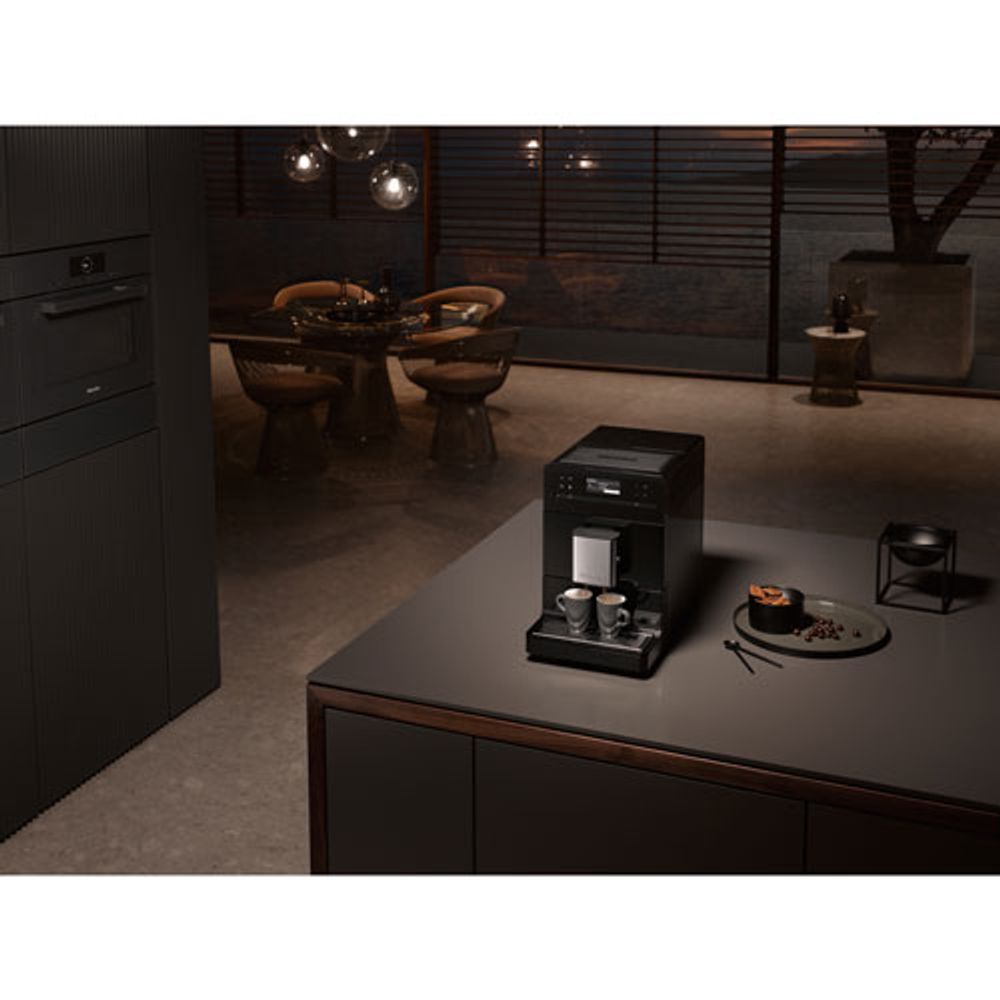 Miele CM 5310 Silence Countertop Coffee and Espresso Machine - Obsidian Black