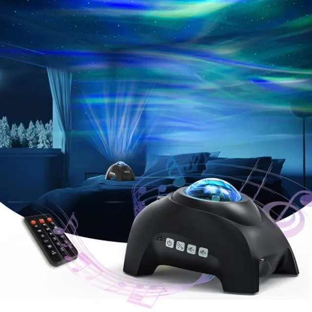 Aurora Star Light Projector with Moon, Galaxy Lights Projector with Remote  Control, Night Sky Light Projector Built-in Bluet