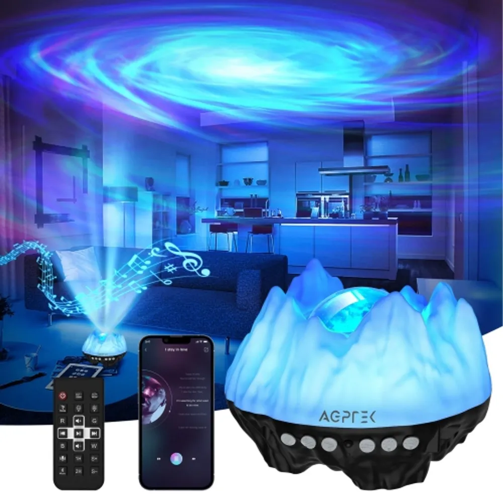 Star Projector - Northern Lights Star Projector for Room Decor Night Light  Aurora Galaxy Projector with Bluetooth Music Speaker, 8 White Noises Led  Party Sky Light Works with Alexa & Google Assistant 