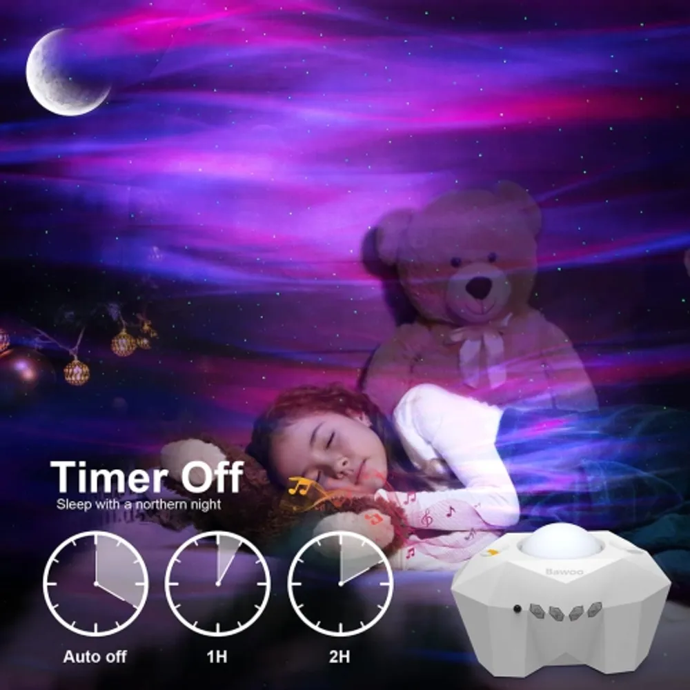 Aurora Star Light Projector with Moon, Galaxy Lights Projector with Remote  Control, Night Sky Light Projector Built-in Bluet