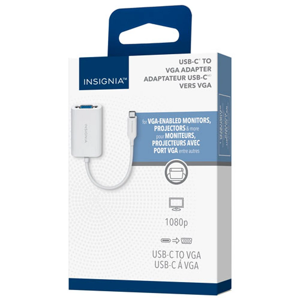 Insignia 0.15m (0.5 ft.) USB-C to VGA Adapter (NS-PA2CVW23-C) - Only at Best Buy