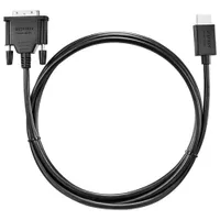 Best Buy Essentials 2m (6 ft.) HDMI to DVI-D Cable (BE-PC2DH6B23-C) - Black - Only at Best Buy