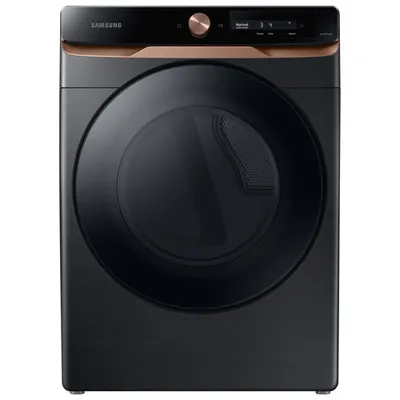 Boîte ouverte - Sécheuse électrique à vapeur de 7,5 pi³ de Samsung (DVE46BG6500VAC) - Inox noir - Parfait état