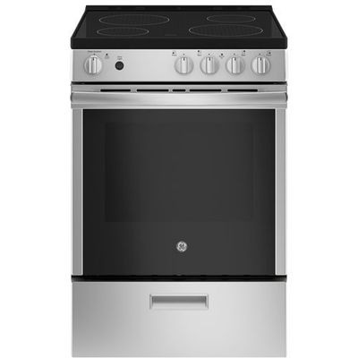 Open Box - GE 24" 2.9 CuFt Freestanding Electric Range (JCAS640RMSS) - Stainless Steel -Perfect Condition