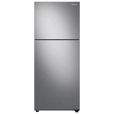 Boîte ouverte - Réfrigérateur à congélateur supérieur 15,6 pi³ 28 po de Samsung (RT16A6105SR/AA) - Inox - Endommagé