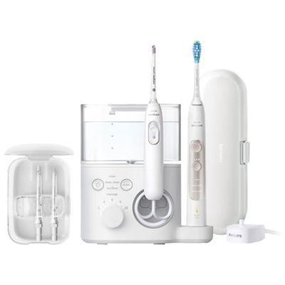 Philips Sonicare 7000 Power Flosser & Electric Toothbrush (HX3921/40) - White