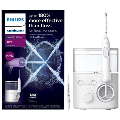 Philips Sonicare 3000 Power Flosser (HX3711/20) - White