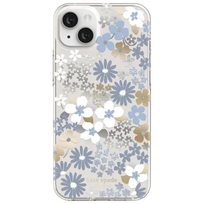 kate spade new york Fitted Hard Shell Case with MagSafe for iPhone 14 Plus - Flower Fields