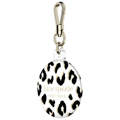 kate spade new york Case with Keychain for Airtag - City Leopard