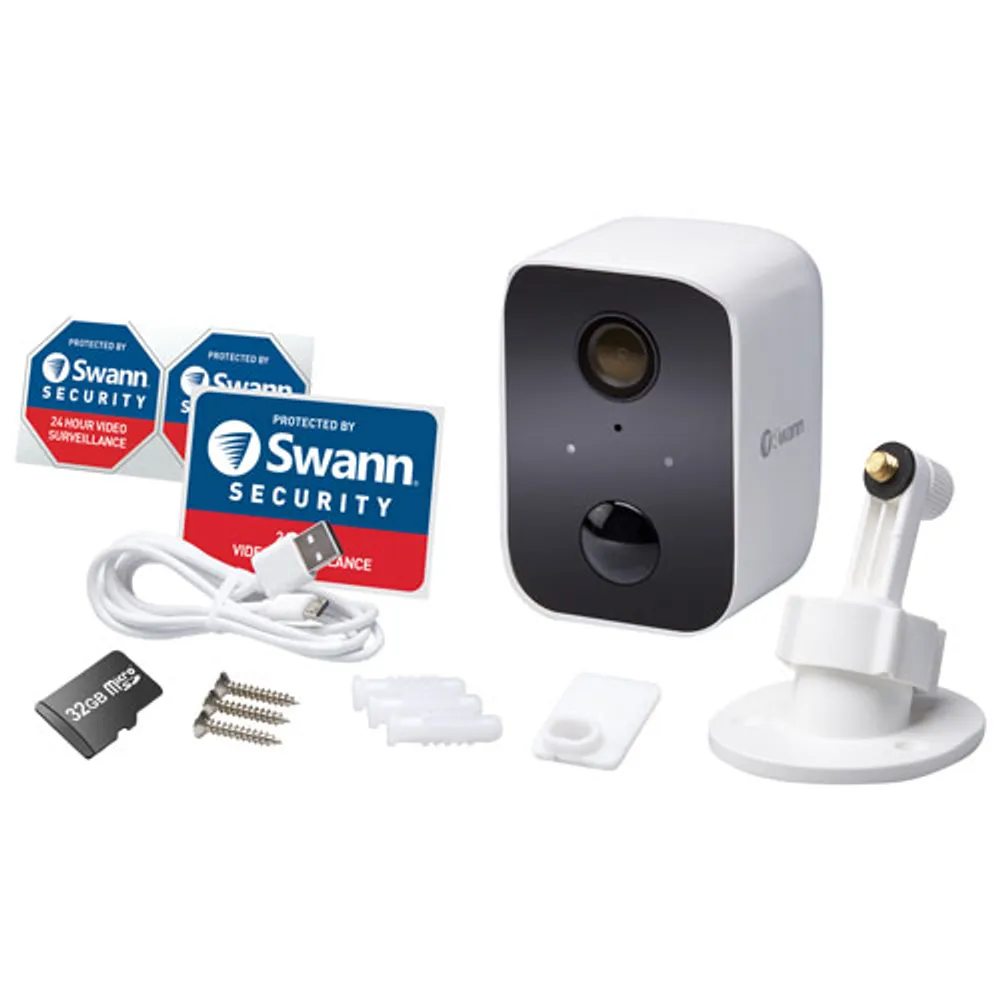 Swann CoreCam Wire-Free Indoor/Outdoor 1080p HD Security Camera - White