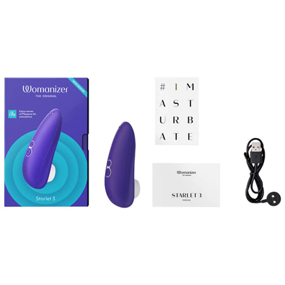 Stimulateur compact Pleasure Air Starlet 3 de Womanizer - Indigo