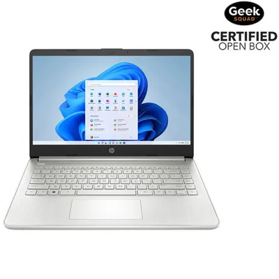 Open Box - HP 14" Laptop - Natural Silver (AMD Athlon Silver 3050U/128GB SSD/4GB RAM/Windows 11 S)