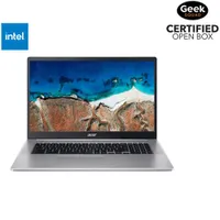 Open Box - Acer CB317 17.3" Chromebook - Silver (Intel Celeron N4500/128GB eMMC/8GB RAM/ChromeOS)