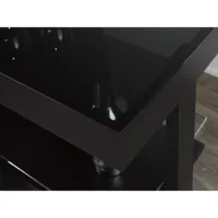 Brassex Soho Contemporary Bar Cabinet - Black