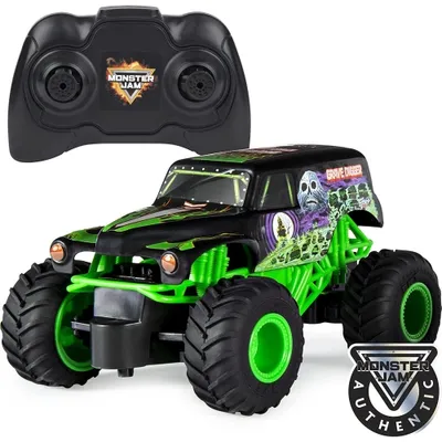 Monster Jam Official Remote Control Monster Truck, El Toro Loco/Grave Digger/Megalodon assorted, 1:24 Scale, 2.4 GHz