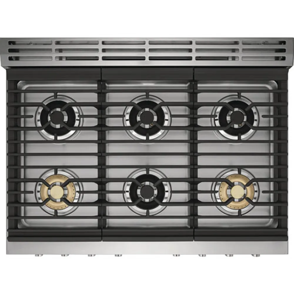 Frigidaire Professional 36" 4.4 Cu. Ft. True Convection 6-Burner Dual Fuel Range (PCFD3670AF) -Stainless