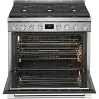 Frigidaire Professional 36" 4.4 Cu. Ft. True Convection 6-Burner Dual Fuel Range (PCFD3670AF) -Stainless